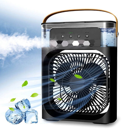 Three-hole spray dual-fan desktop strong wind cooling electric fan Portable fan for office and dormitory - Price Value Store