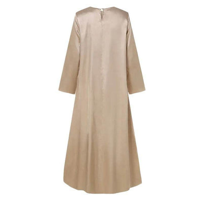 Long robe-style pullover dress - Price Value Store