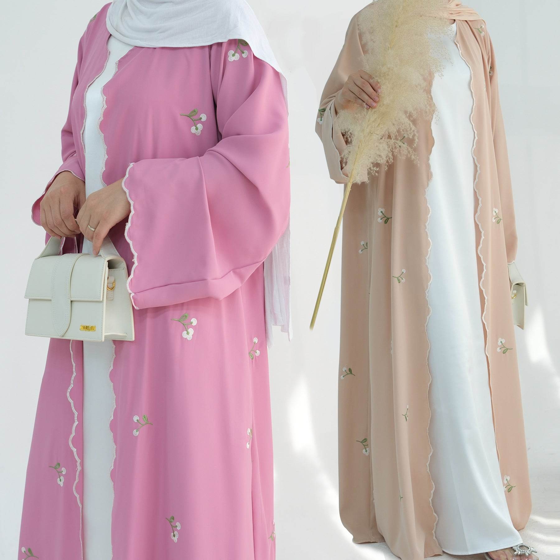 Floral embroidered lace cardigan - Price Value Store