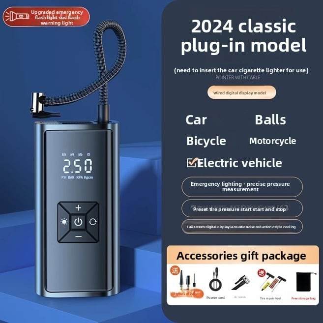 Portable electric air pump for vehicles - Price Value Store