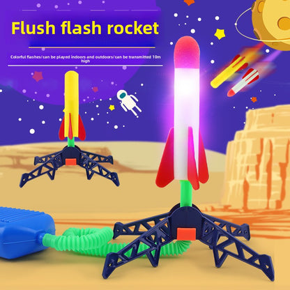 Foot Launch Luminous Rocket Toy