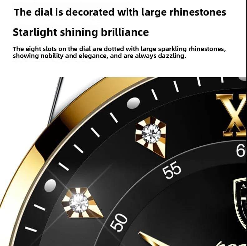 Foreign trade AliExpress explosions Swiss certification imported double calendar waterproof luminous men's watch Korean fashion - Price Value Store