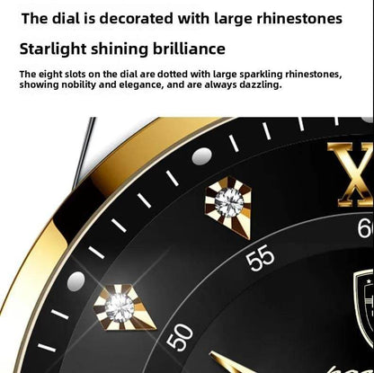 Foreign trade AliExpress explosions Swiss certification imported double calendar waterproof luminous men's watch Korean fashion - Price Value Store