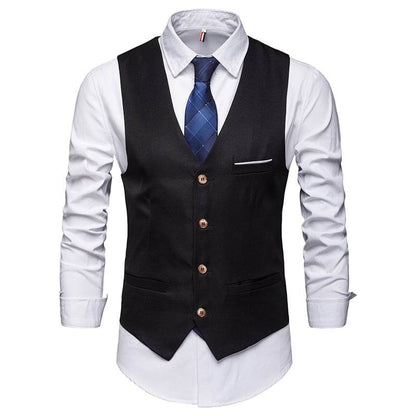 Suit Vest Men's Formal and Casual Business Style Groomsman Outfit - Price Value Store
