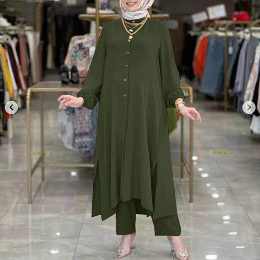 Silk shirt and pants set - Price Value Store