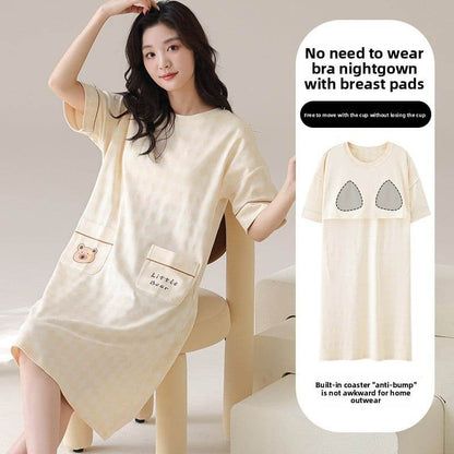 A nightgown with a chest cushion - Price Value Store