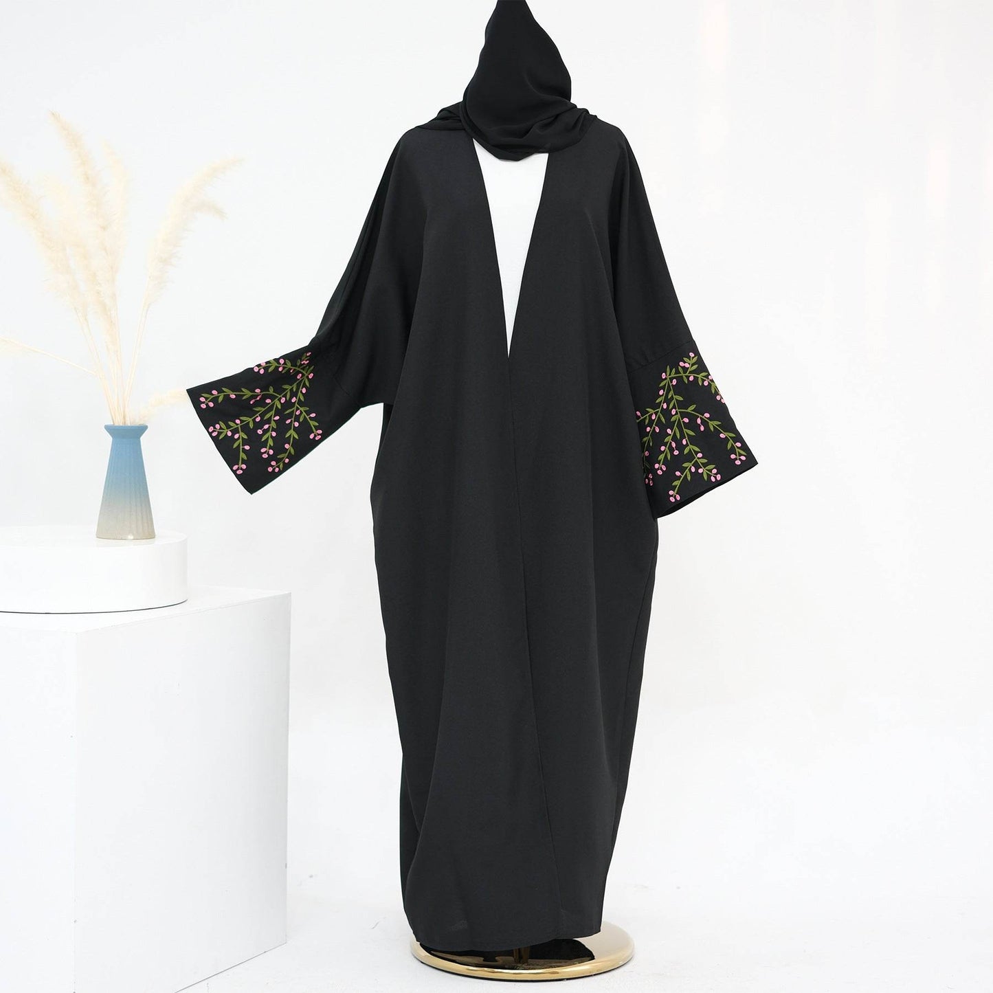 Embroidered cardigan robe - Price Value Store