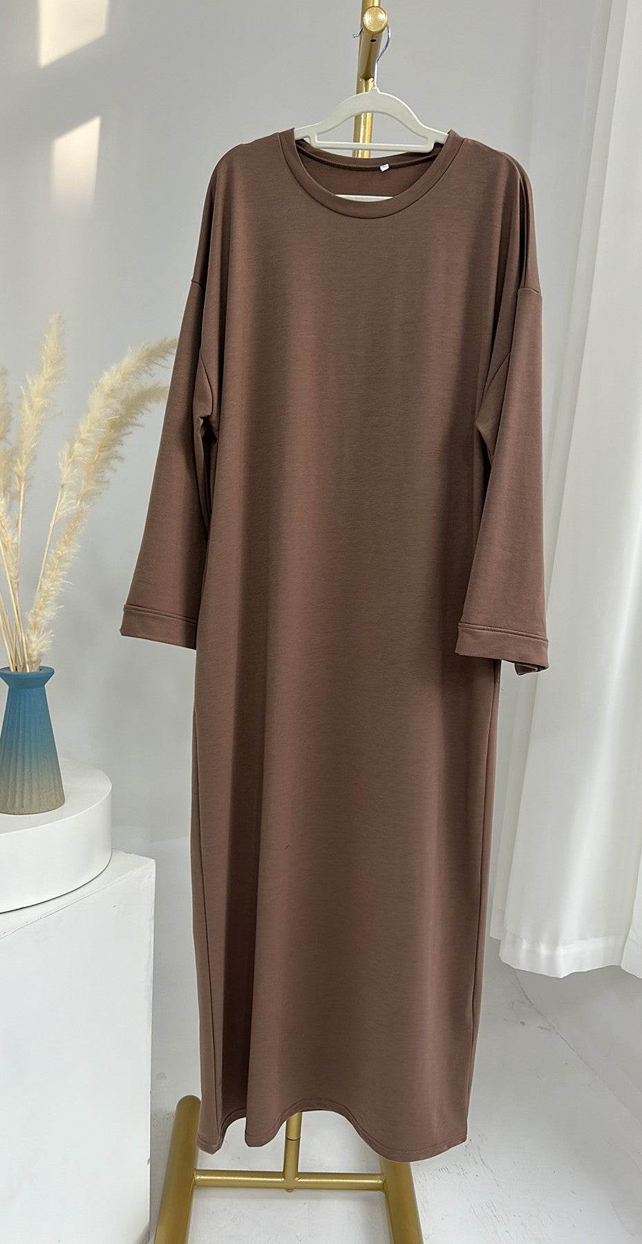 Solid-color hoodie dress - Price Value Store