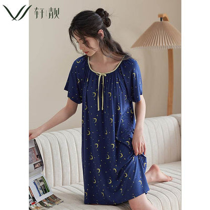 Summer thin short-sleeved modal cotton sexy pajamas - Price Value Store