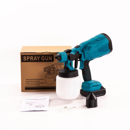 Multifunctional lithium battery spray gun special adaptation decoration coating spray gun high power strong power woodworking spray gun - Price Value Store