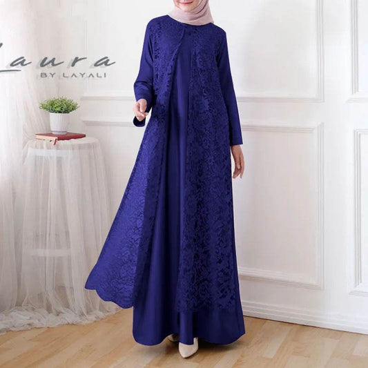 Long robe-style pullover dress - Price Value Store