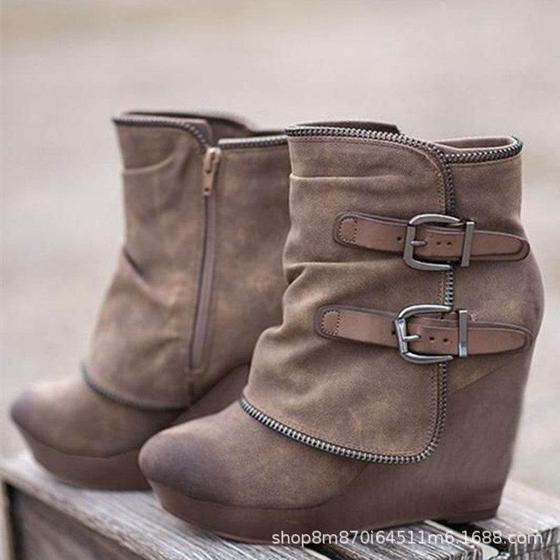 Pegged heel women's sandals - Price Value Store
