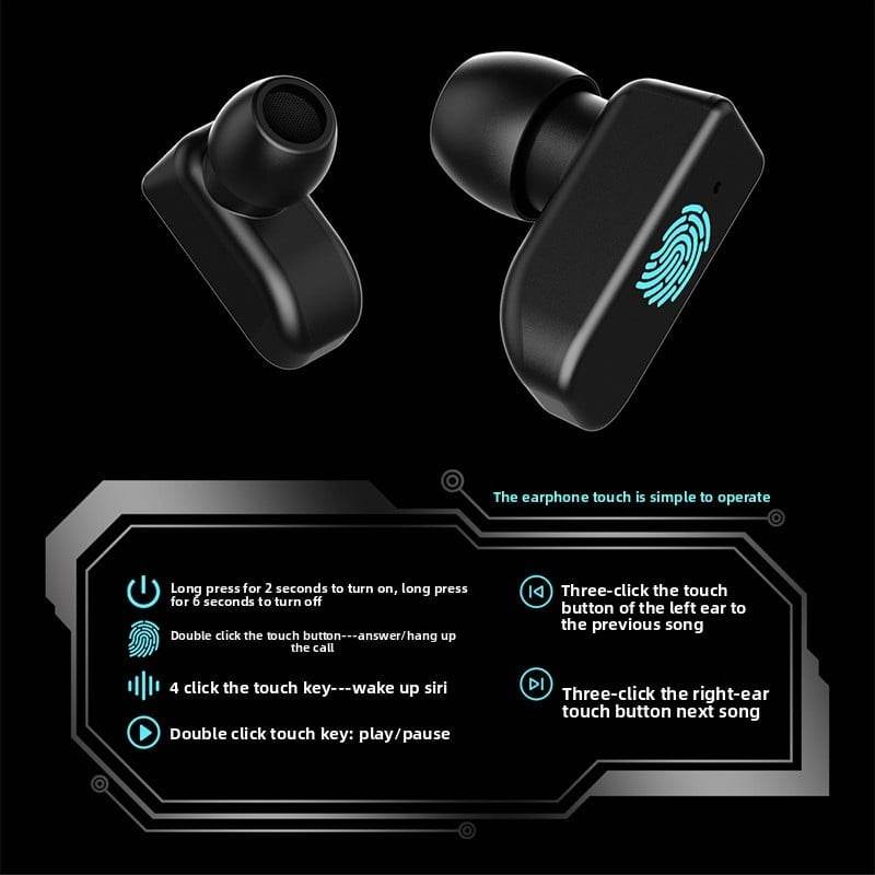 Smartwatch with TWS Earbuds Waterproof Fitness Tracker with Heart Rate & Blood Pressure Monitor - Price Value Store
