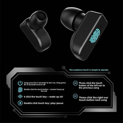 Smartwatch with TWS Earbuds Waterproof Fitness Tracker with Heart Rate & Blood Pressure Monitor - Price Value Store