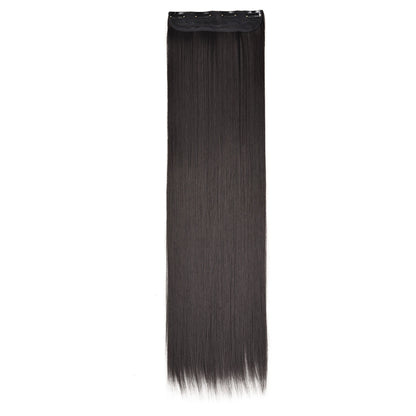 Four-clip extended and weighted wig extension pieces