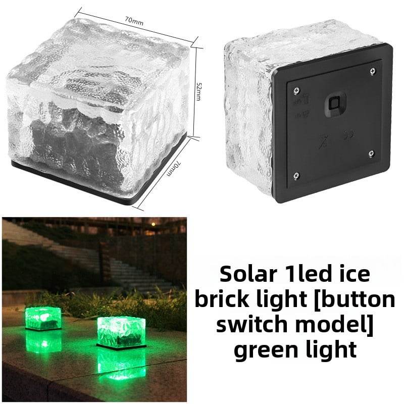 Solar-Powered Outdoor Ice Brick Lamp - Price Value Store