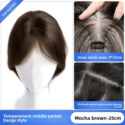 Extended lightweight and breathable bangs wig pieces