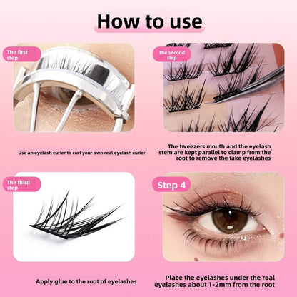 Natural Black Stem False Eyelashes - Price Value Store