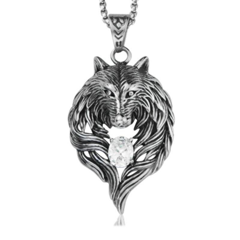 Domineering Wolf Head Necklace - Price Value Store