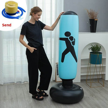Inflatable fitness boxing column untoppleable figure - Price Value Store