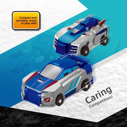 Silver-Winged Dragon Magnetic Transformable Toy Car - Price Value Store