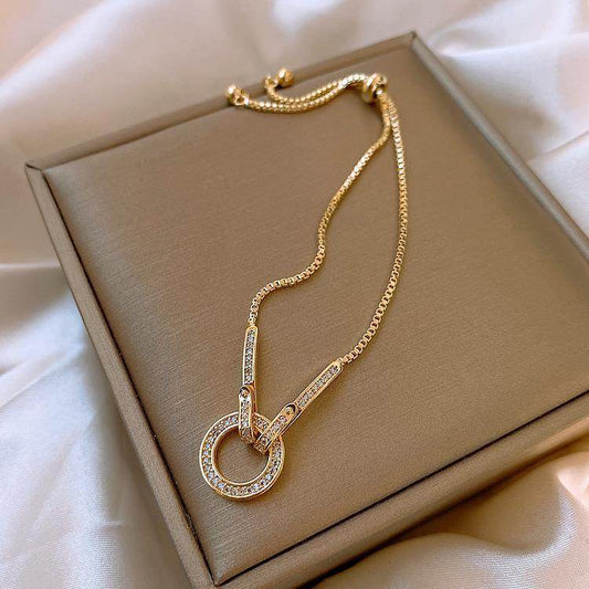 Ring-shaped adjustable snake bone bracelet - Price Value Store