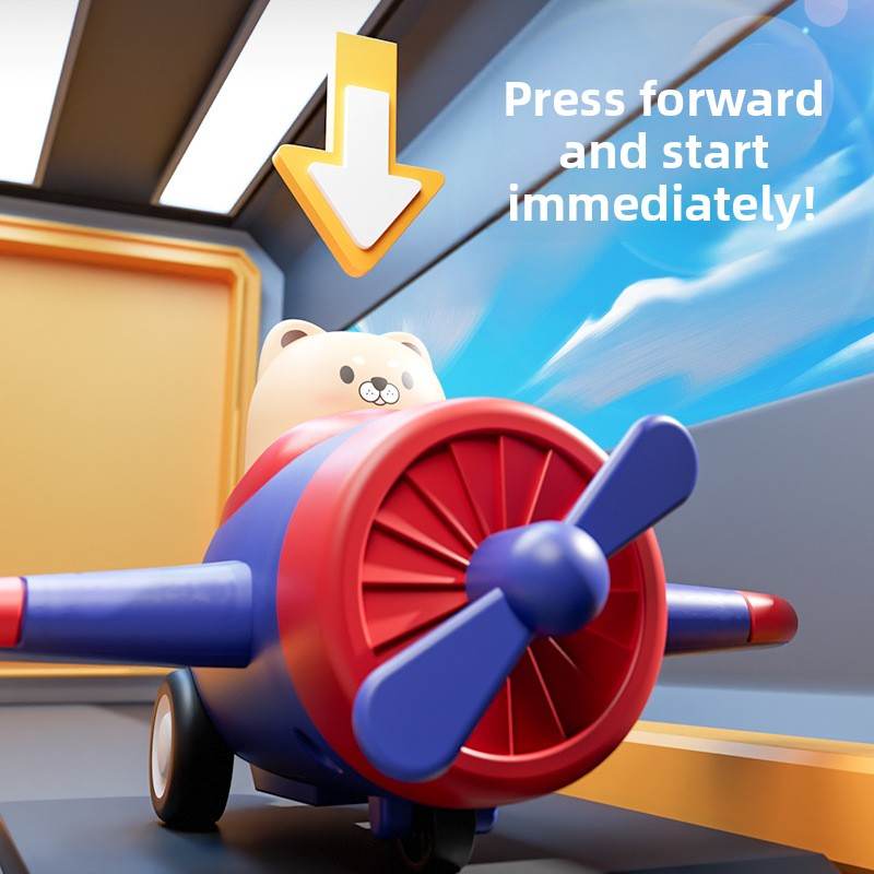 Cartoon Airplane Inertia Toy - Price Value Store