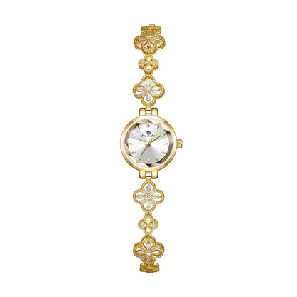 BS Four-leaf Clover Lucky Zircon Women's Chain Watch - Price Value Store