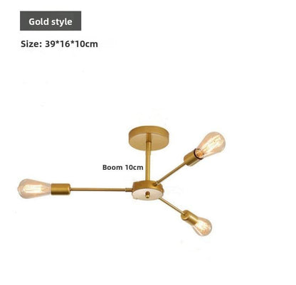Cross-border Hot Sale Light Luxury Nordic Living Room Lamp Ceiling Lamp Modern Simple Atmospheric Bedroom Lighting Restaurant Art Lamps - Price Value Store