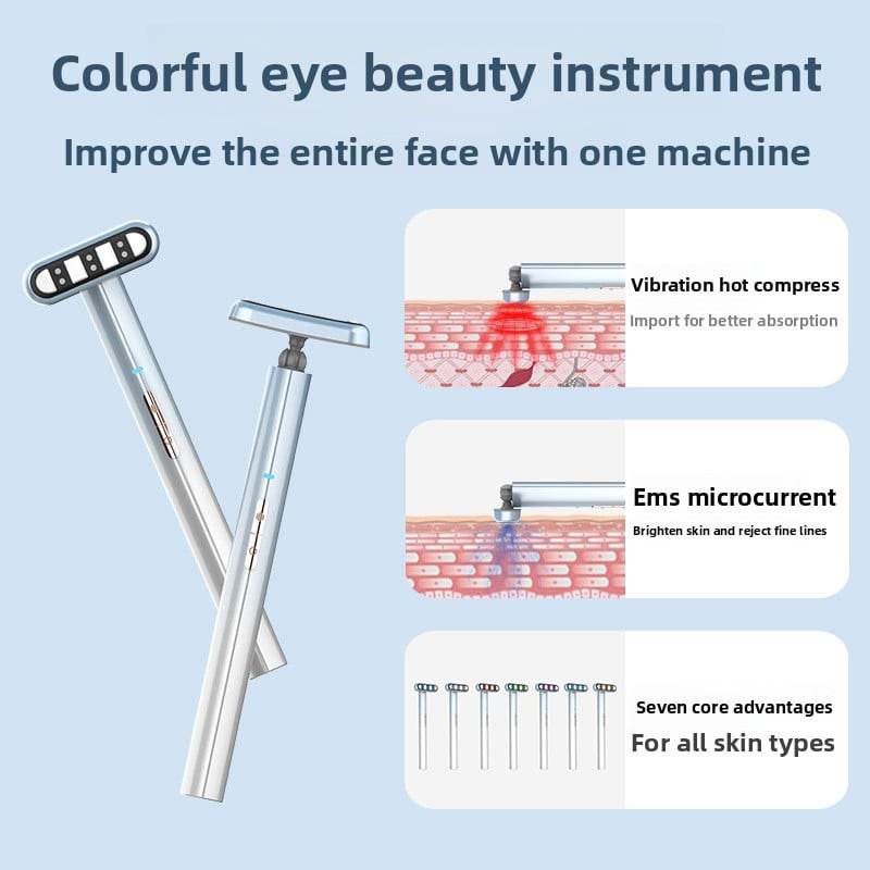 The new electric eye instrument eye massager EMS micro-current massager hot compress vibration colorful light eye instrument - Price Value Store