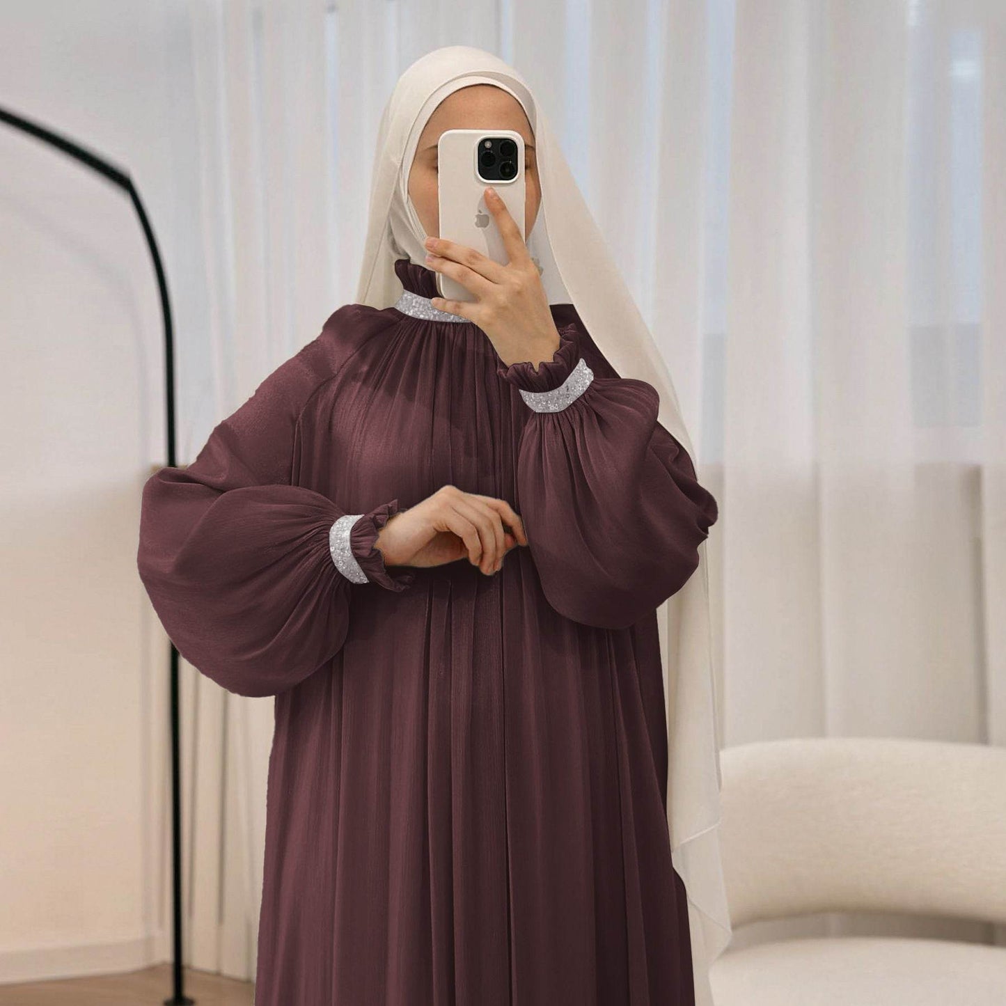 Solid color lace women's dress - Price Value Store