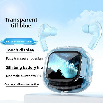 Transparent LCD Bluetooth Headset with Noise Cancellation - Price Value Store