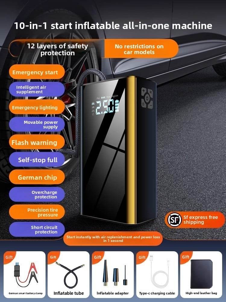 Portable electric air pump for vehicles - Price Value Store