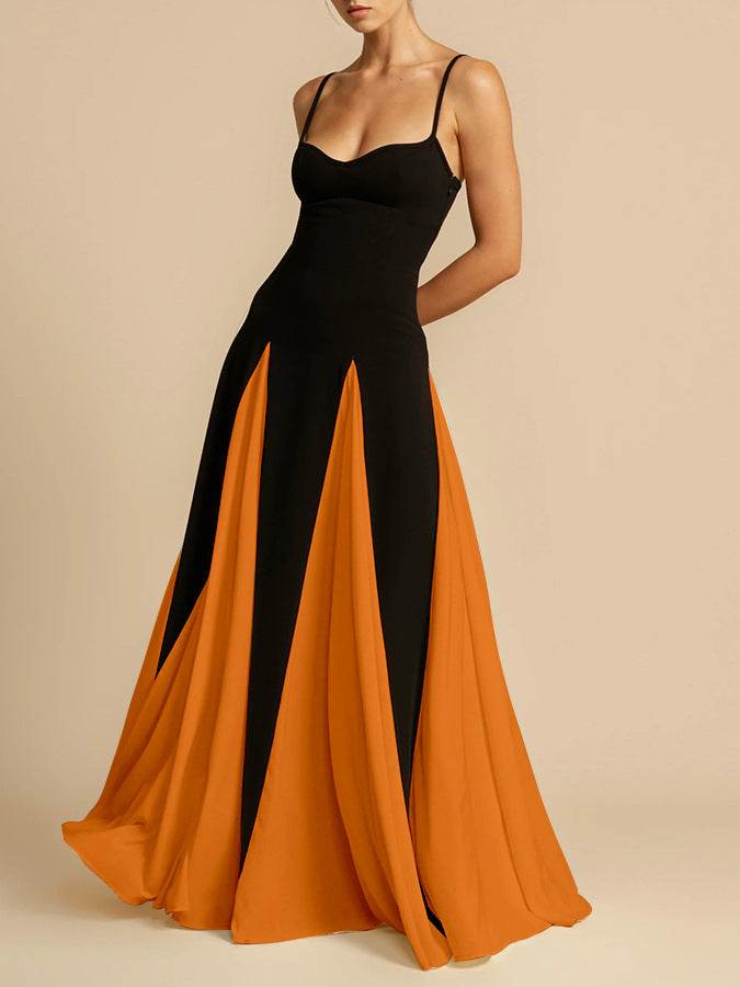 A halter dress with a large skirt hem - Price Value Store