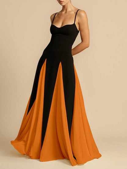 A halter dress with a large skirt hem - Price Value Store