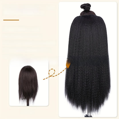 fluffy chemical fiber wig extension reissue piece