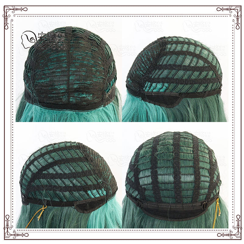 Green Long cosplay Wig