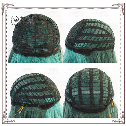 Green Long cosplay Wig