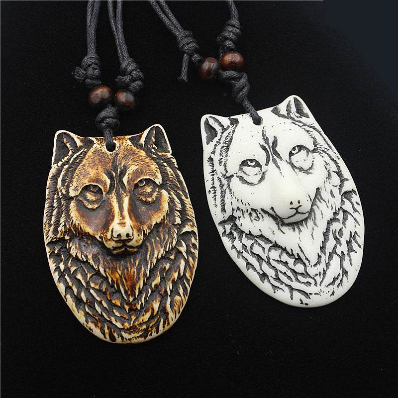 Resin imitation bone necklace - Price Value Store