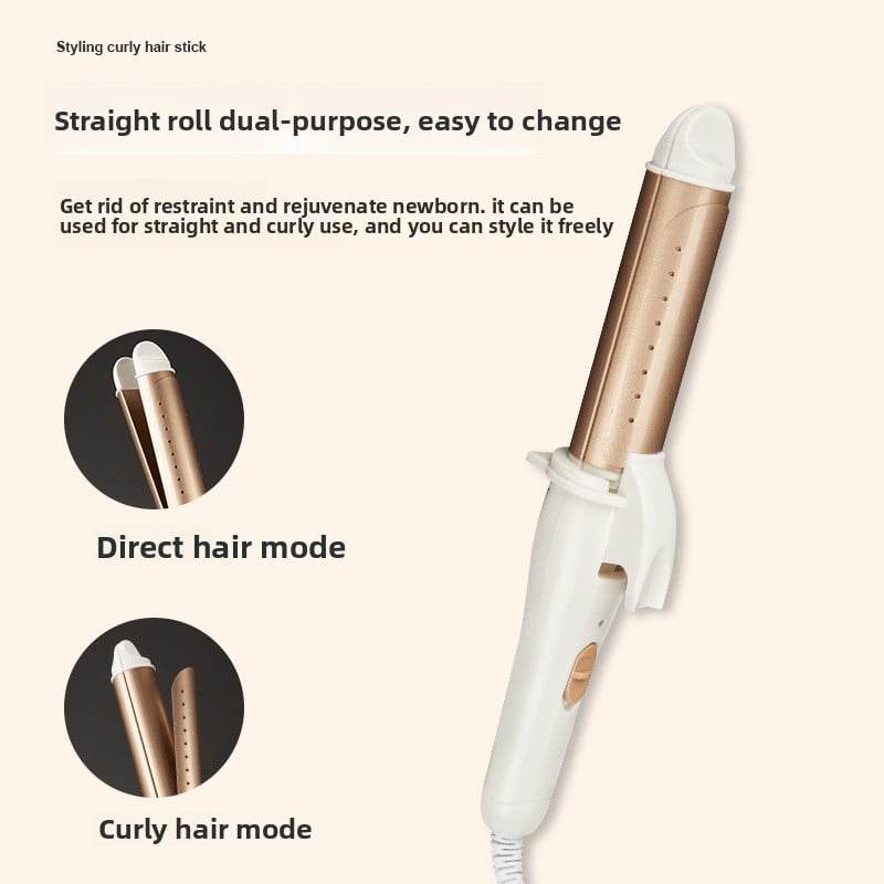 Tourmaline Ceramic Dual-Purpose Hair Curling and Straightening Iron - Price Value Store