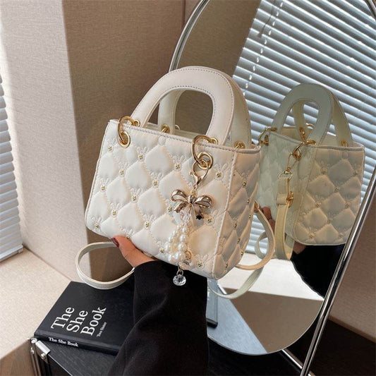 Elegant Lady Dior Style Handbag ? Chic Textured Shoulder & Tote Bag - Price Value Store