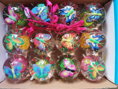 Crystal elastic ball transparent glittering toy - Price Value Store