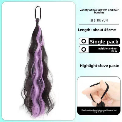 Colorful Hand-Woven Synthetic Hair Ponytail Bundles for Volume & Styling - Price Value Store
