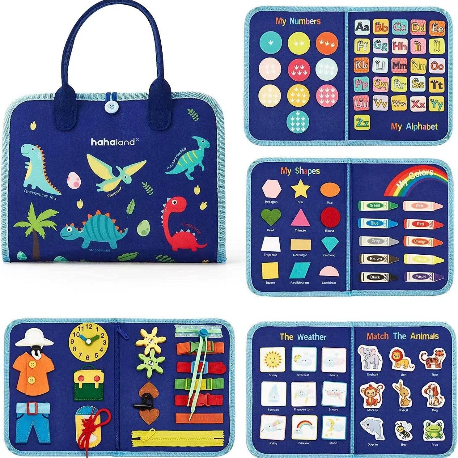 Montessori Felt Busy Board for Kids - Early Educational DIY Activity Toy - Price Value Store