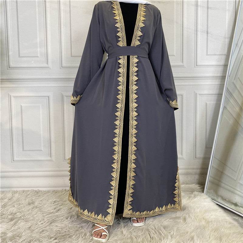 Middle Eastern Muslim Fashion Embroidered Abaya - Price Value Store
