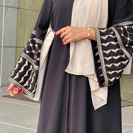 Embroidered tassel cardigan robe - Price Value Store
