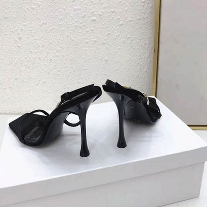 square head high heel women - Price Value Store
