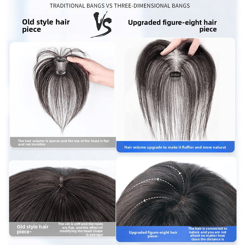 Extended lightweight and breathable bangs wig pieces