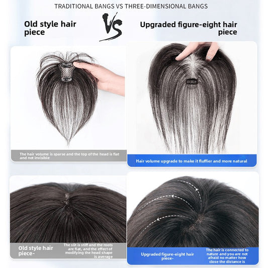 Extended lightweight and breathable bangs wig pieces