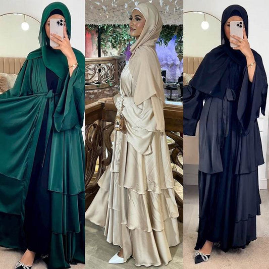Modest Muslim Abaya Robe - Solid Color Long Dress - Price Value Store